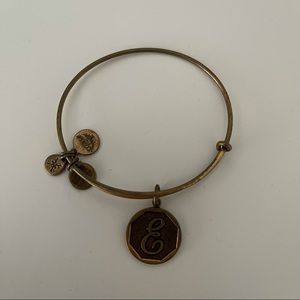Alex and Ani Initial E Bangle